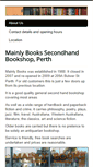 Mobile Screenshot of mainlybooks.com.au