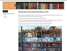 Tablet Screenshot of mainlybooks.com.au